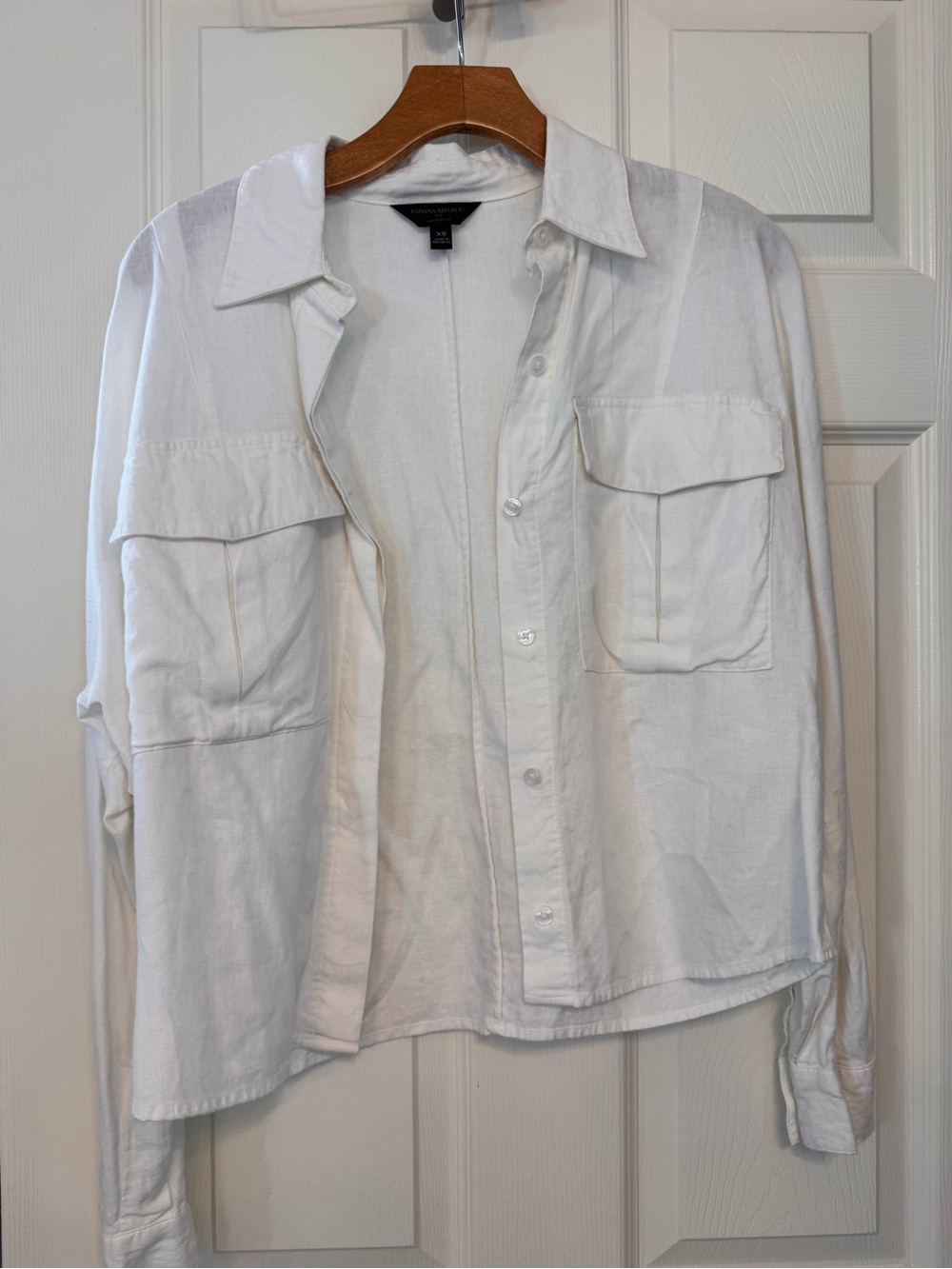 Banana Republic White Men's Lightweight Overshirt